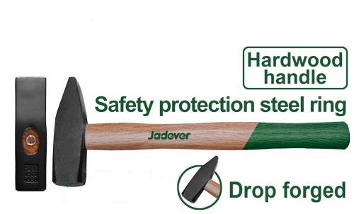 Молоток Jadever с Дерев. ручкой 200гр (1x48)  |*