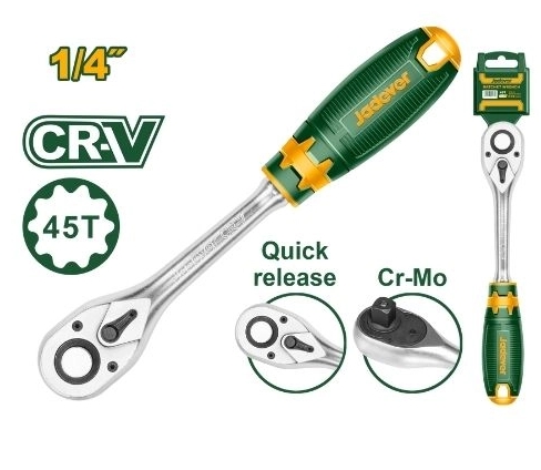 Трещетка Jadever 1/4 158mm (1x80)  |*