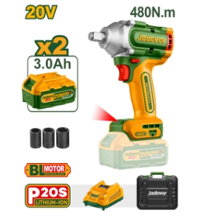 Гайковерт ударный Аккумуляторный Jadever 20V 480N.m (1x5) (Цена со скидкой)  |*
