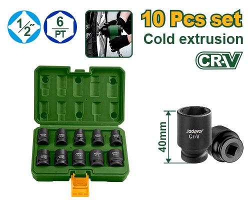 Набор Ударных коротких головок Jadever 10pcs (1x16)  |*