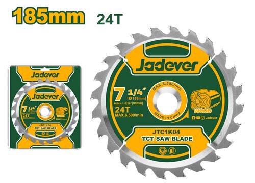 Диск пильный Jadever 185мм 24Т (1x50)   |*