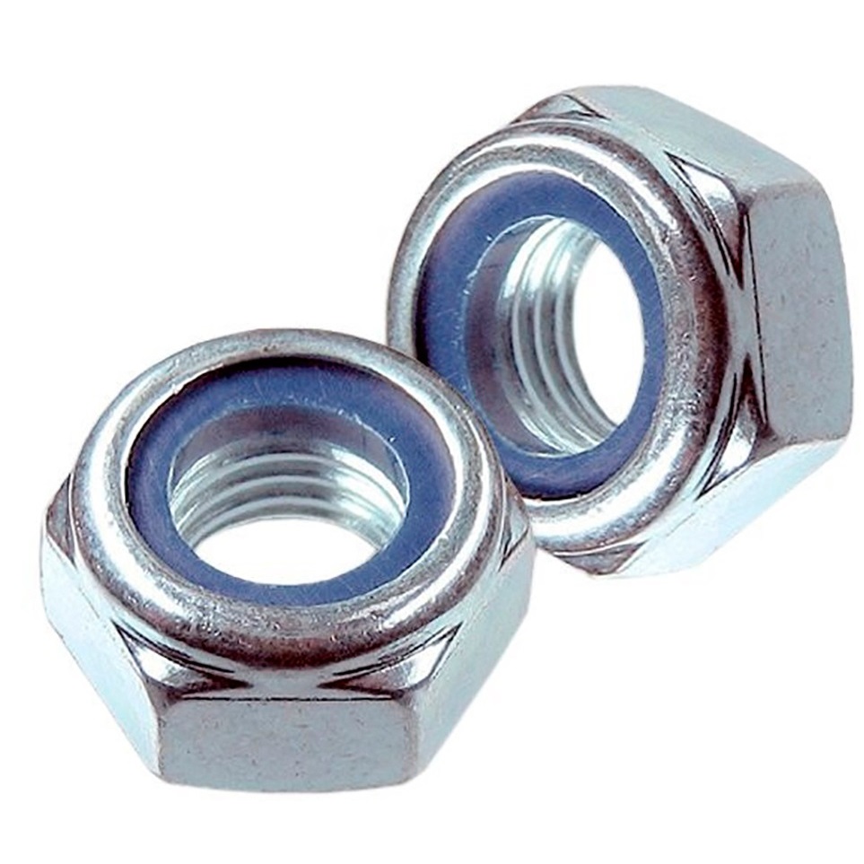 Гайка со стопорным кольцом М14 DIN985 1х100  |+