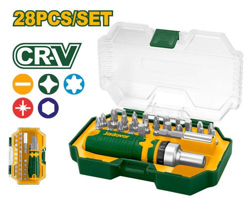 Набор насадок+отвертка Jadever 28pcs  (1x30)  |*