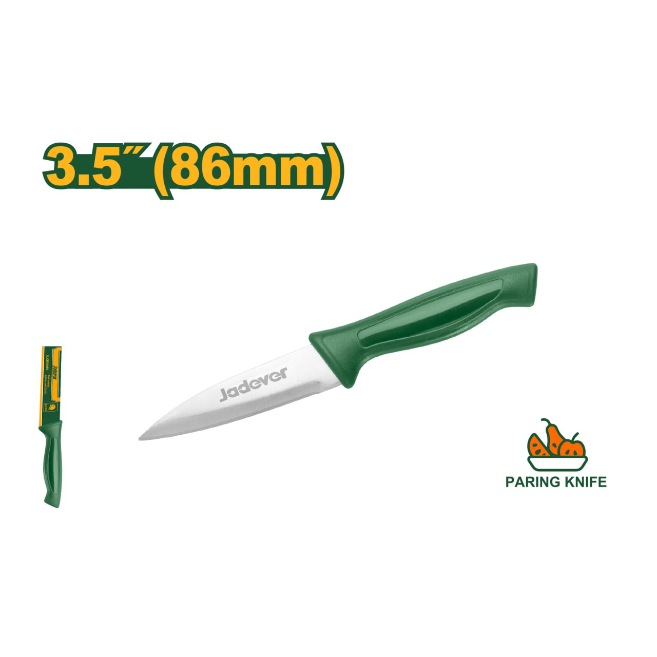 Нож кухонный Jadever 86mm JDKK1135 (1х12)(1x240)  |*