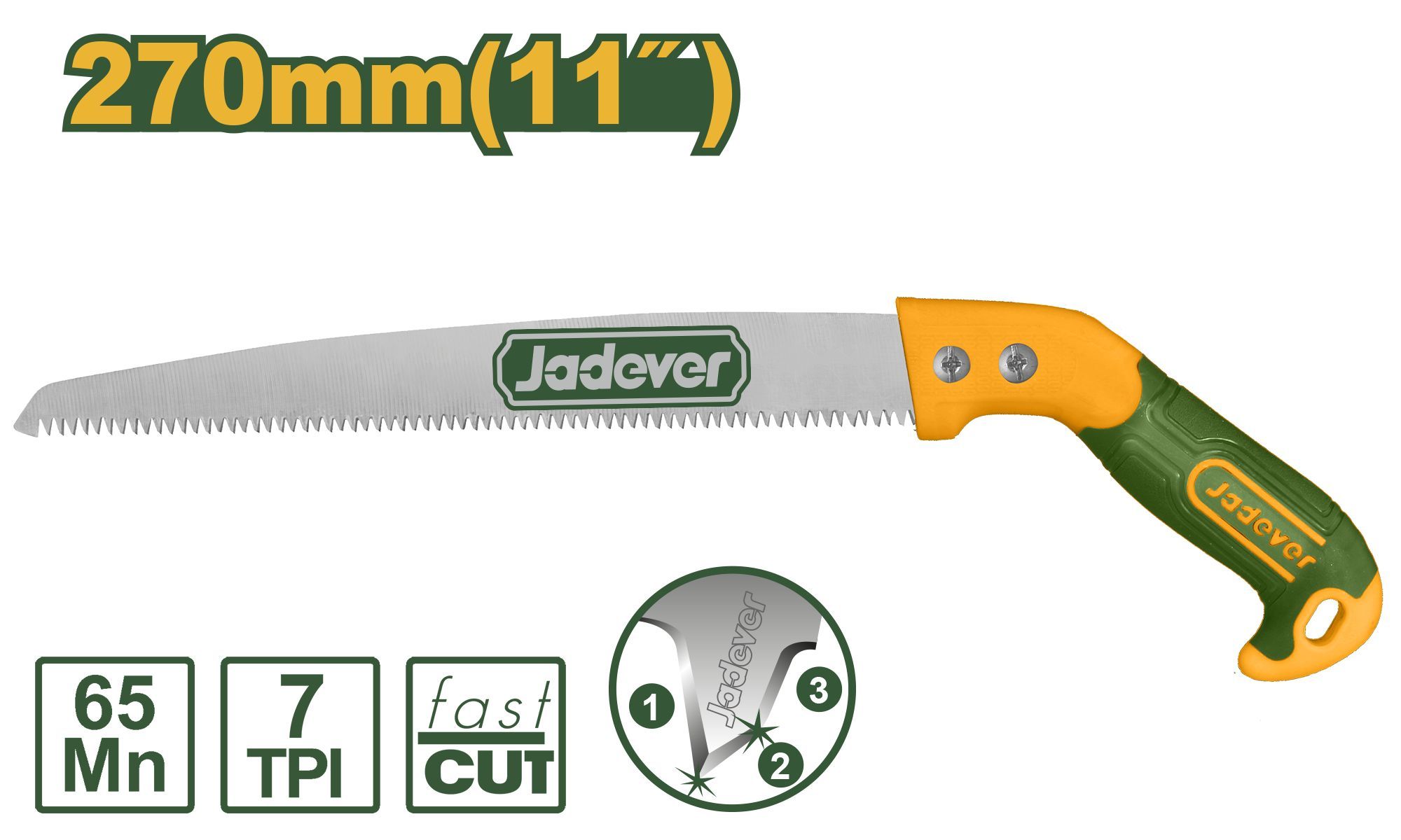 Ножовка садовая Jadever 270mm