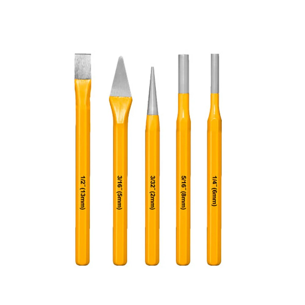 Набор выколоток и зубил Jadever 5pcs 