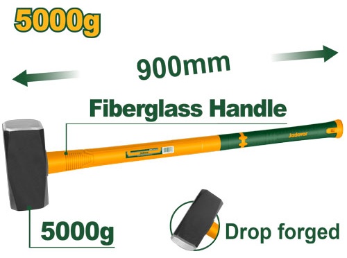 Кувалда Jadever 5000гр (фибр. Ручка 900мм)