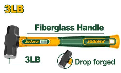 Кувалда Jadever с фибр. ручкой 3LB 