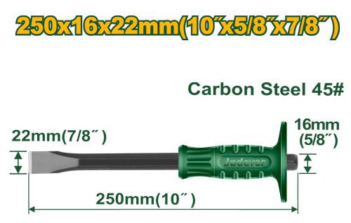 Зубило ручное Jadever 22mm*16*250mm (1x36)  