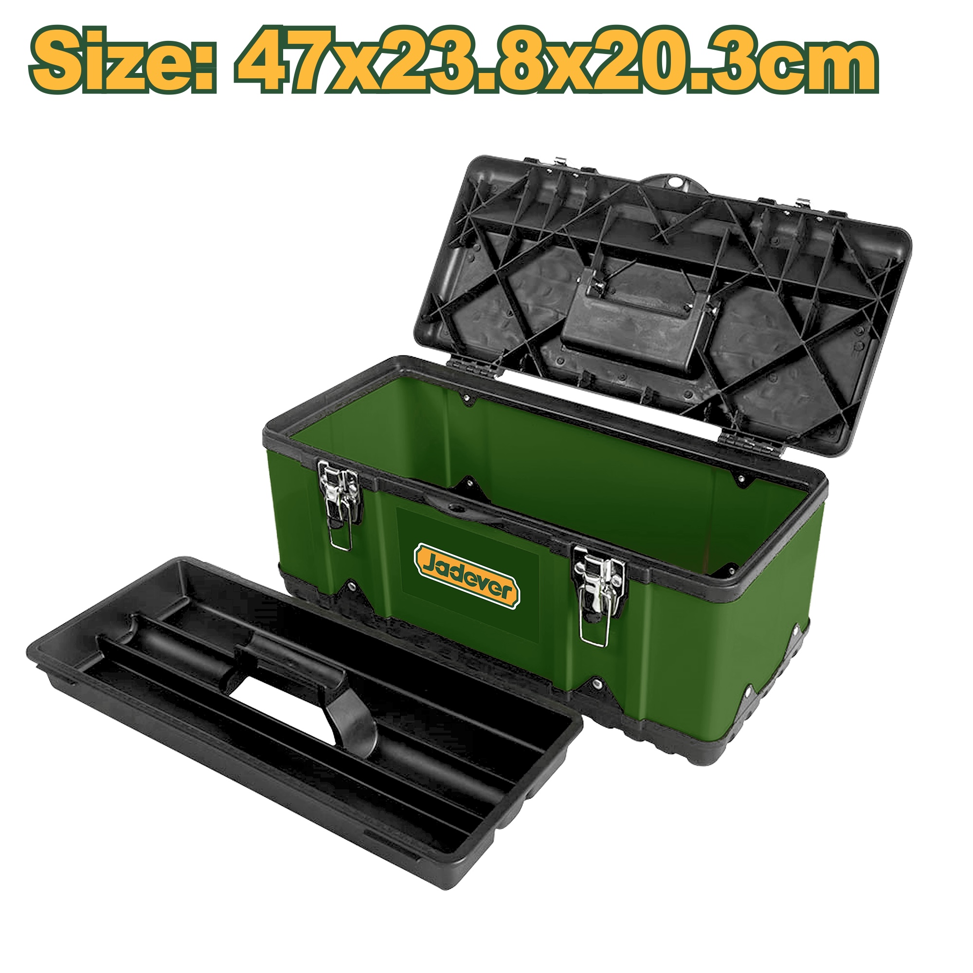 Ящик для инструментов Jadever №19 из пластика и стали (1x6)  |*