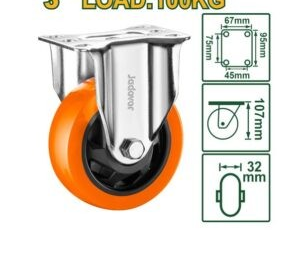 Колесо не поворотное Jadever №4 130кг  (1x30)  |*