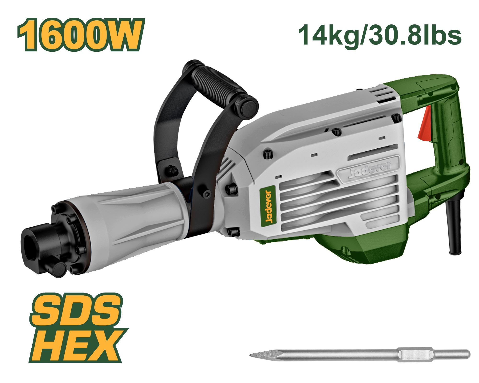 Отбойный молоток Jadever 1600Вт  |*