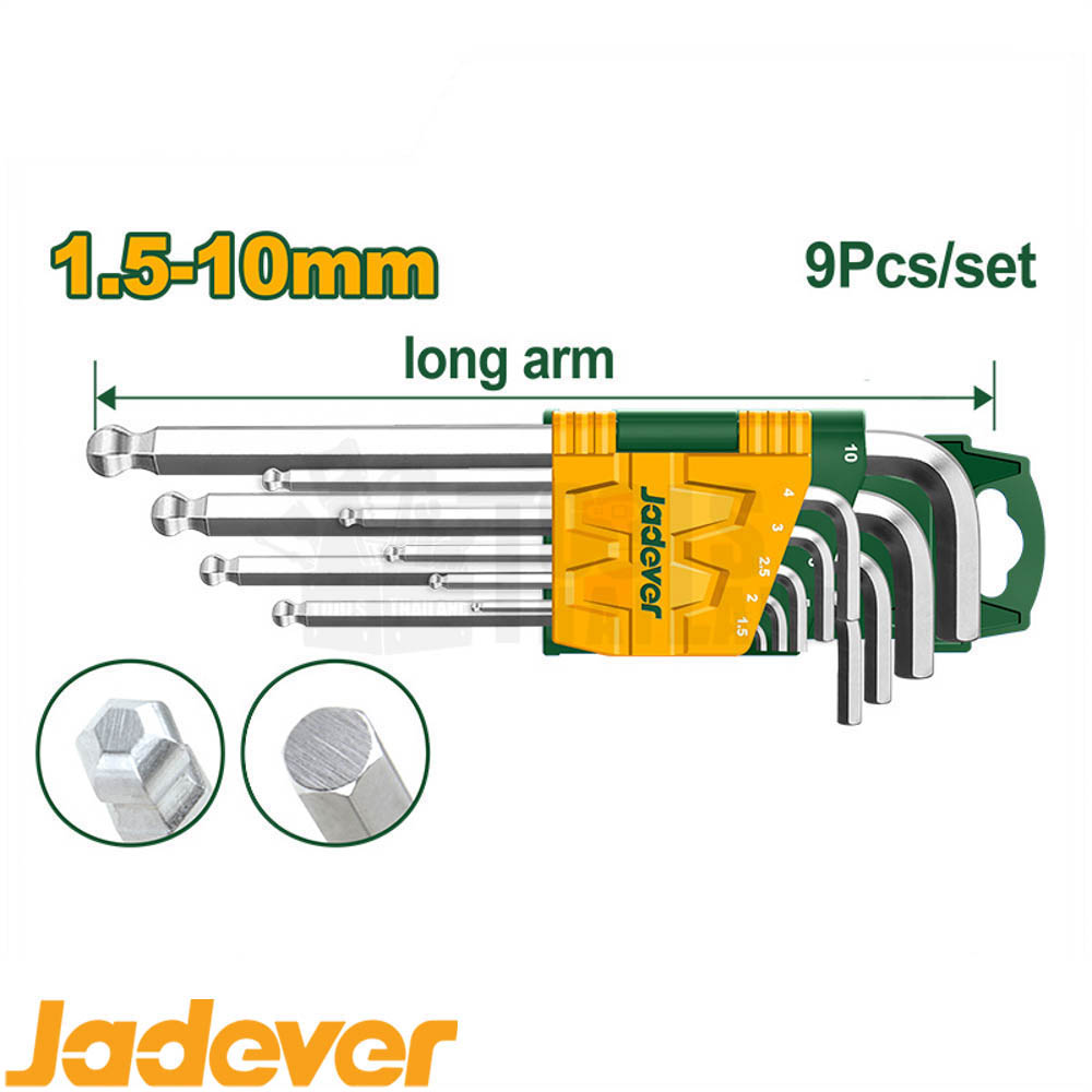 Шестигранник Jadever с Шариков.головкой Средний 1,5-10mm (1x48)  |*