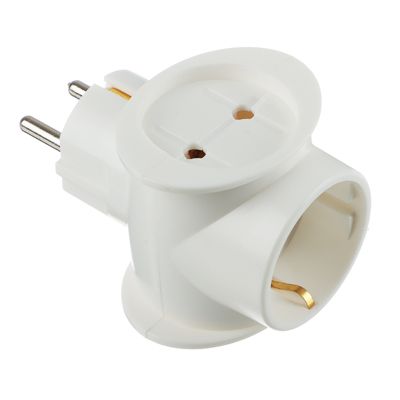 Тройник ЕВРО Белый  1х50  /*