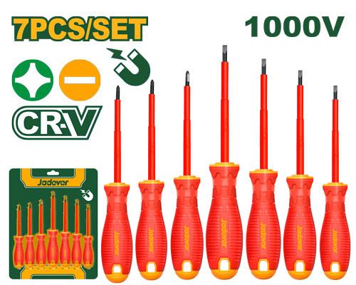Набор Диэлектрических отверток Jadever 7шт (1х36)