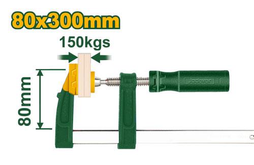 Струбцина Jadever F-Типа 80х300mm 