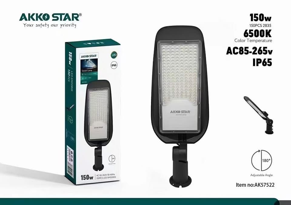 Фонарь Уличный с Наклоном AKKO STAR 150Вт 6500K (1х5) |+