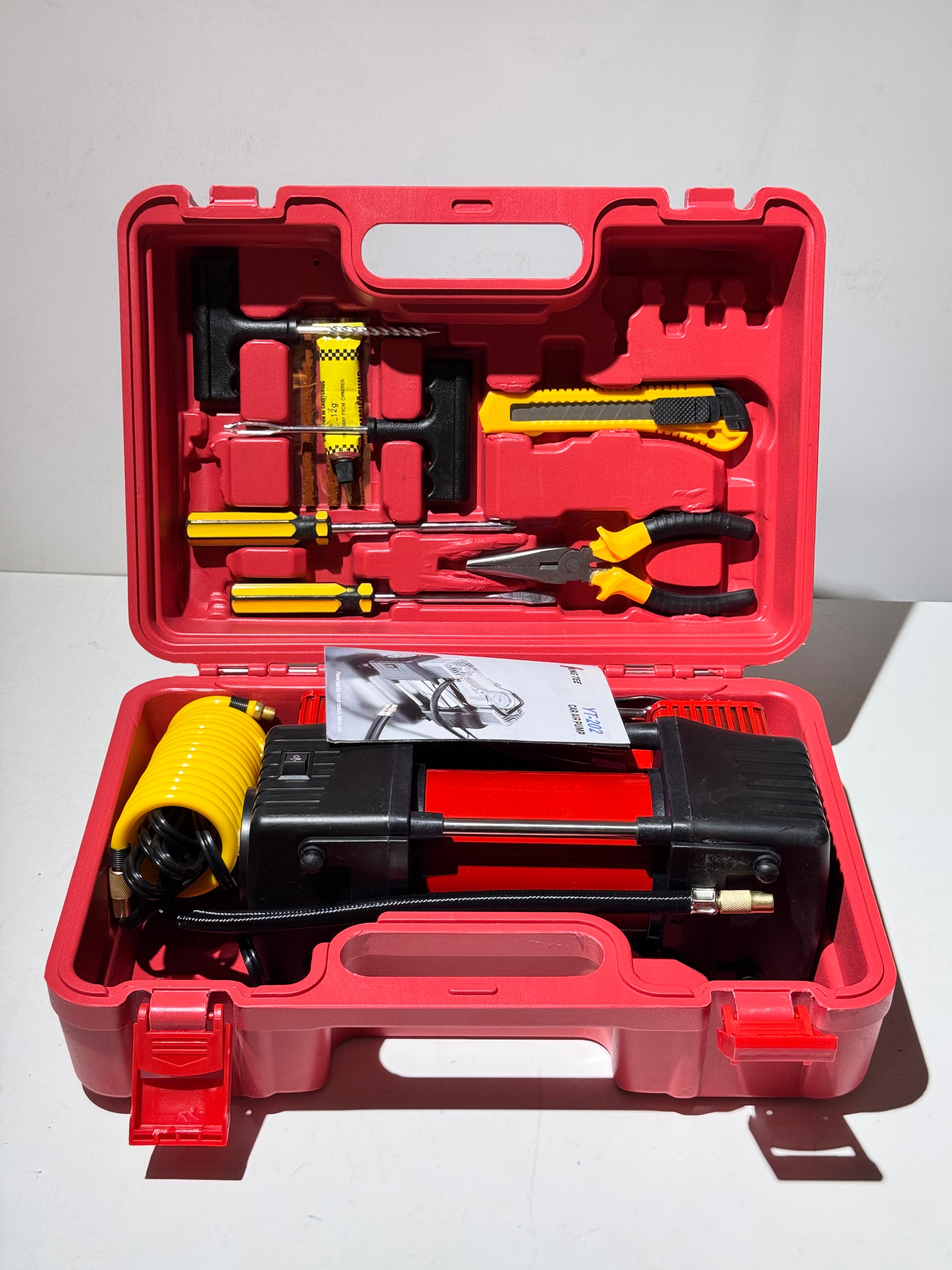 Компрессор Автомобильный XPERT 2-х цил.10 Бар (Красный)