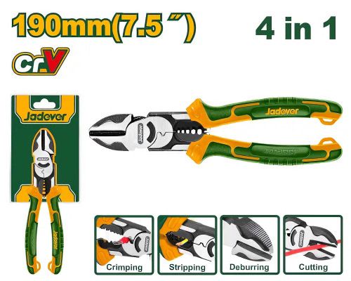 Бокорез Jadever Универсальный №7.5 190mm 4в1 (1х6)(1x36)  |*