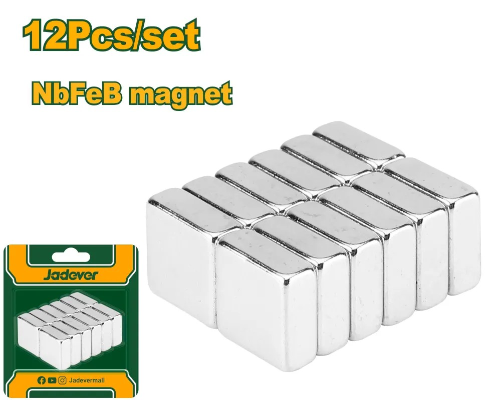 Набор неодимовых Магнитов Jadever 12pcs (1x40)