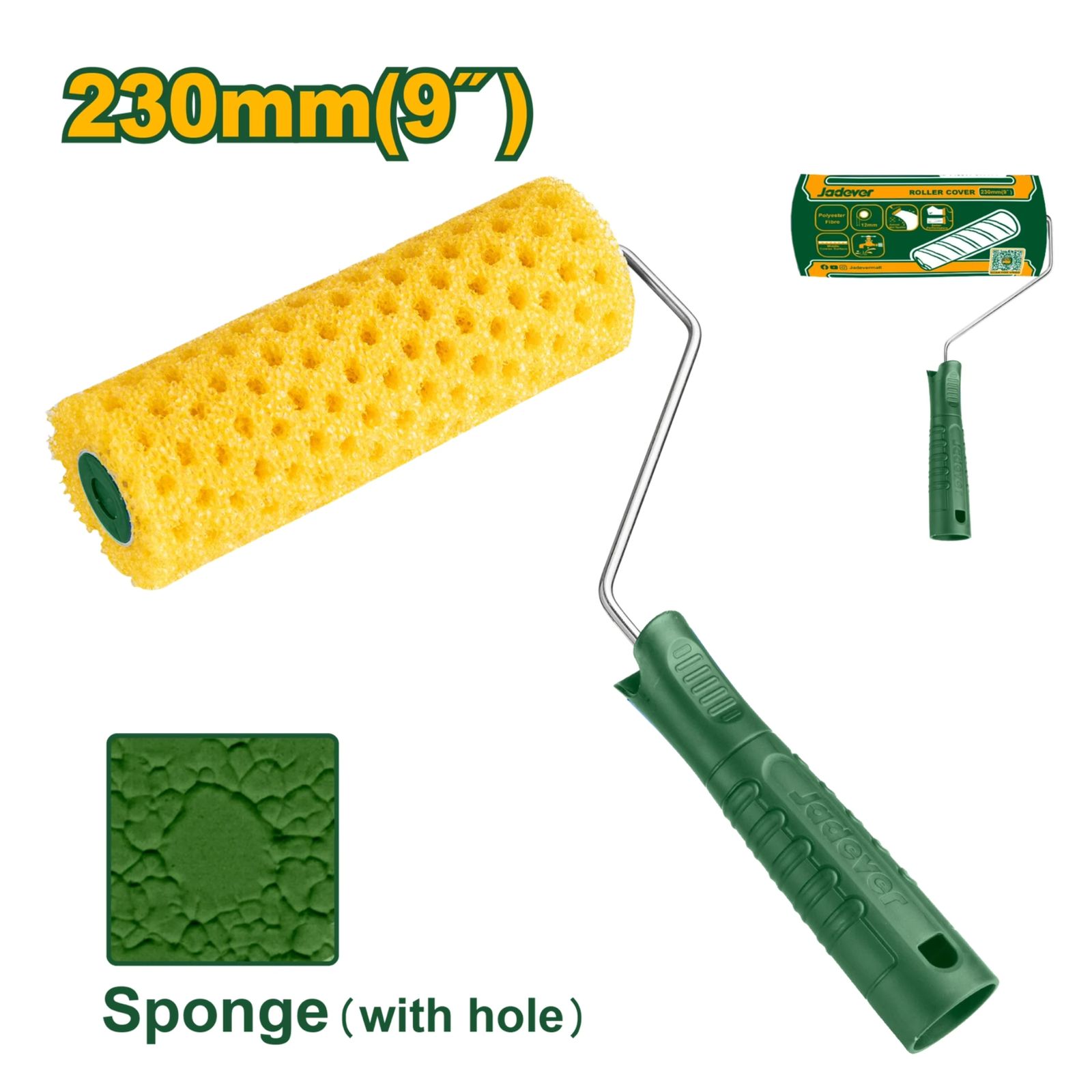 Валик поролоновый Jadever №9 230mm (1х20)