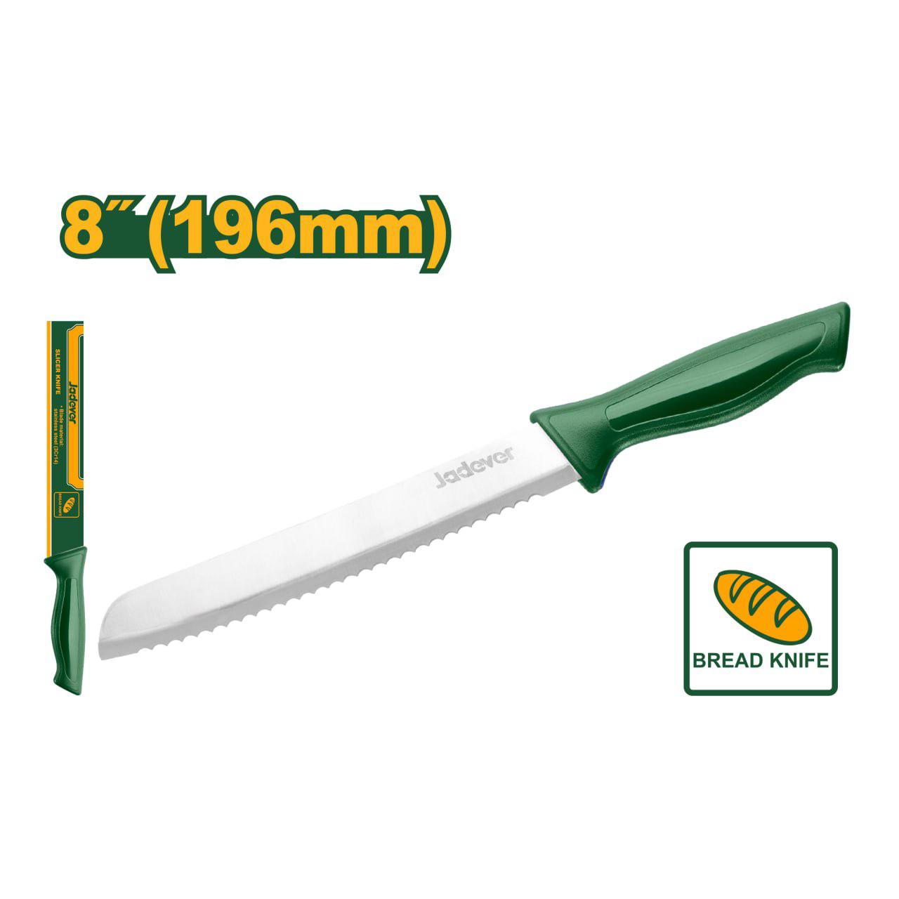 Нож кухонный Jadever Хлебный 196mm (1х12)(1x144)  |*