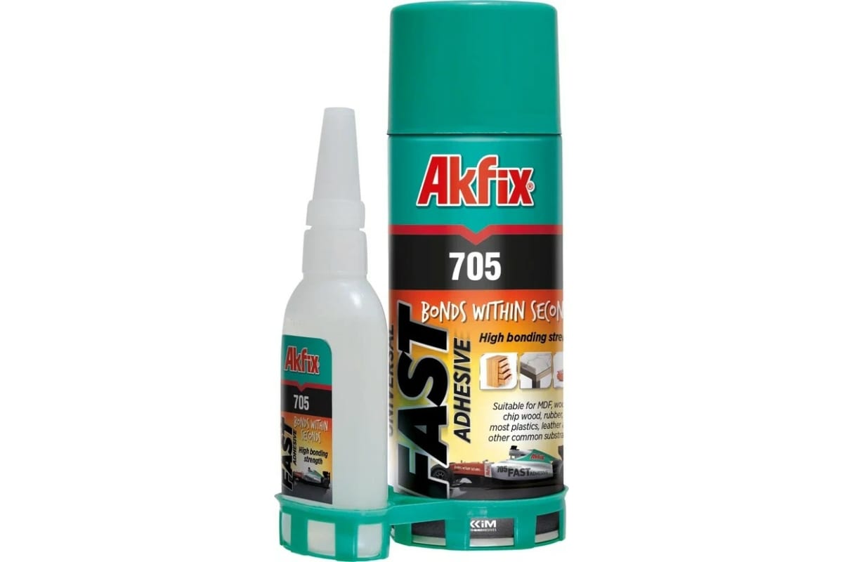 Клей AKFIX 705 200мл +50гр 1х24 /+