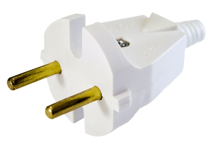 Вилка простая Белая 1х10 / 1/300   |2