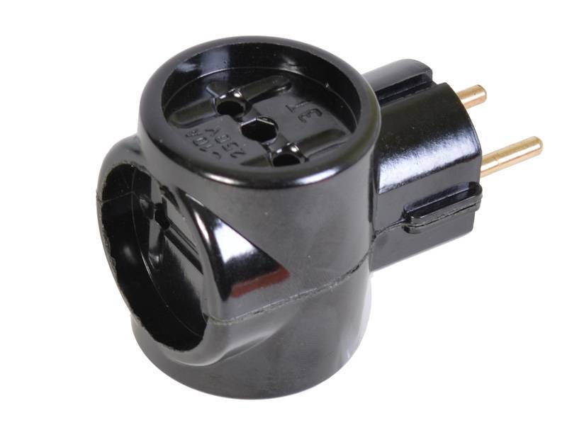 Тройник простой Черный 1х100  /0