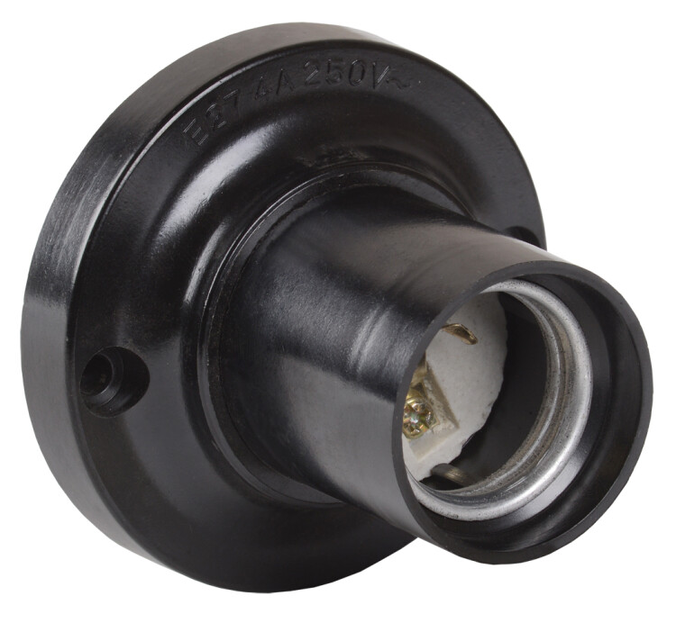 Патрон карболитовый настен. ПРЯМОЙ Е27 1х10   /+