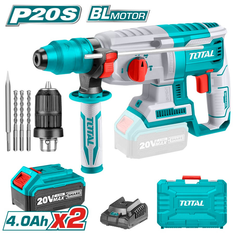 Перфоратор Аккумуляторный 20Вт TOTAL TRHLI202289   |*