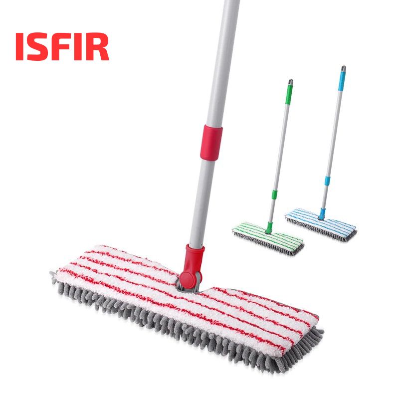Швабра ISFIR двухсторонняя с насадкой из микрофибры 40см (1х24) |*