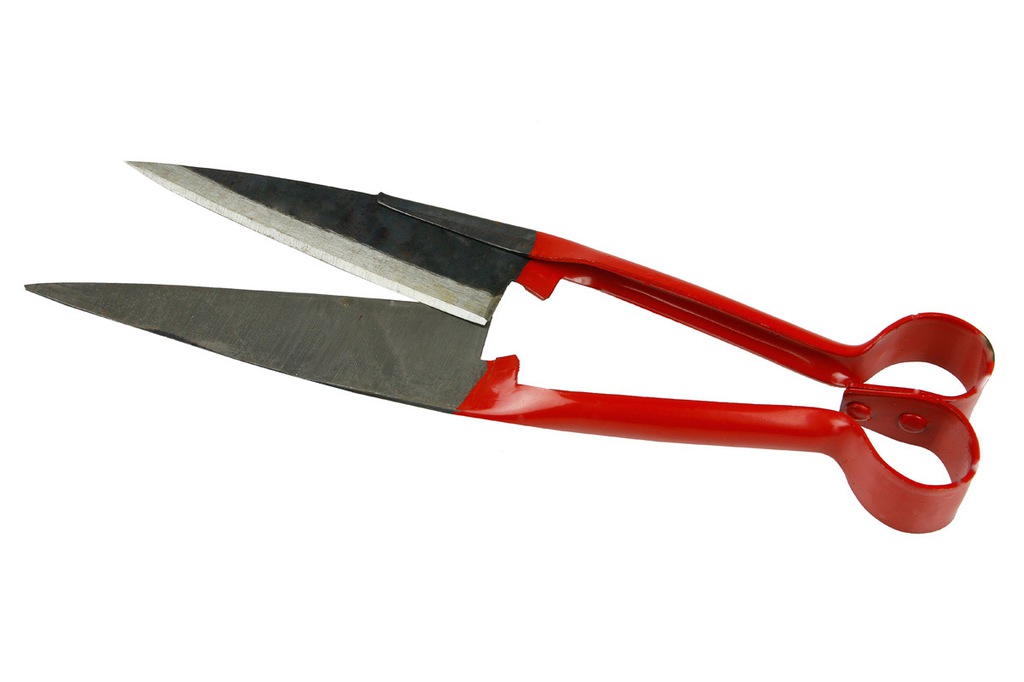 Ножницы для стрижки овец красн. маленький  VK-450 /2