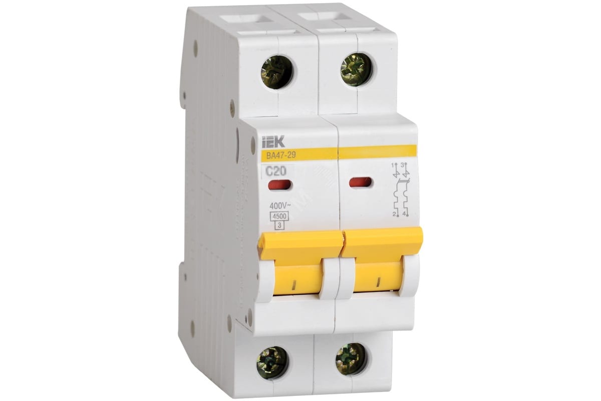 Авт выкл  ВА47-29 2Р 16А 4 5ка х-ка С ИЭК    /+