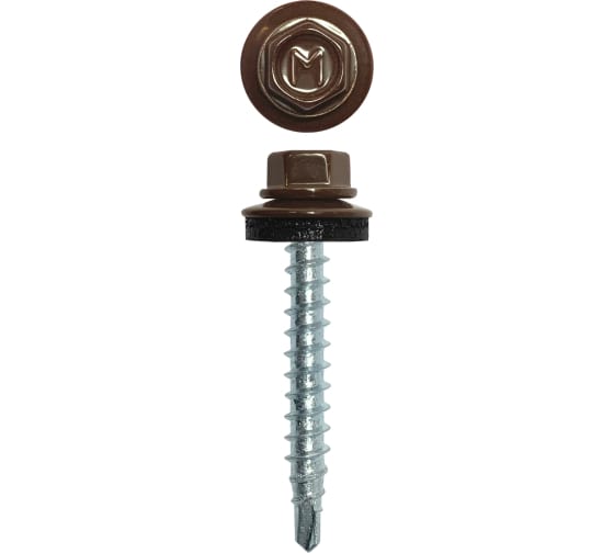 Саморез кровельн. 8017 (Шоколадно-Коричневый) 4,8х35 (1х250)  |+