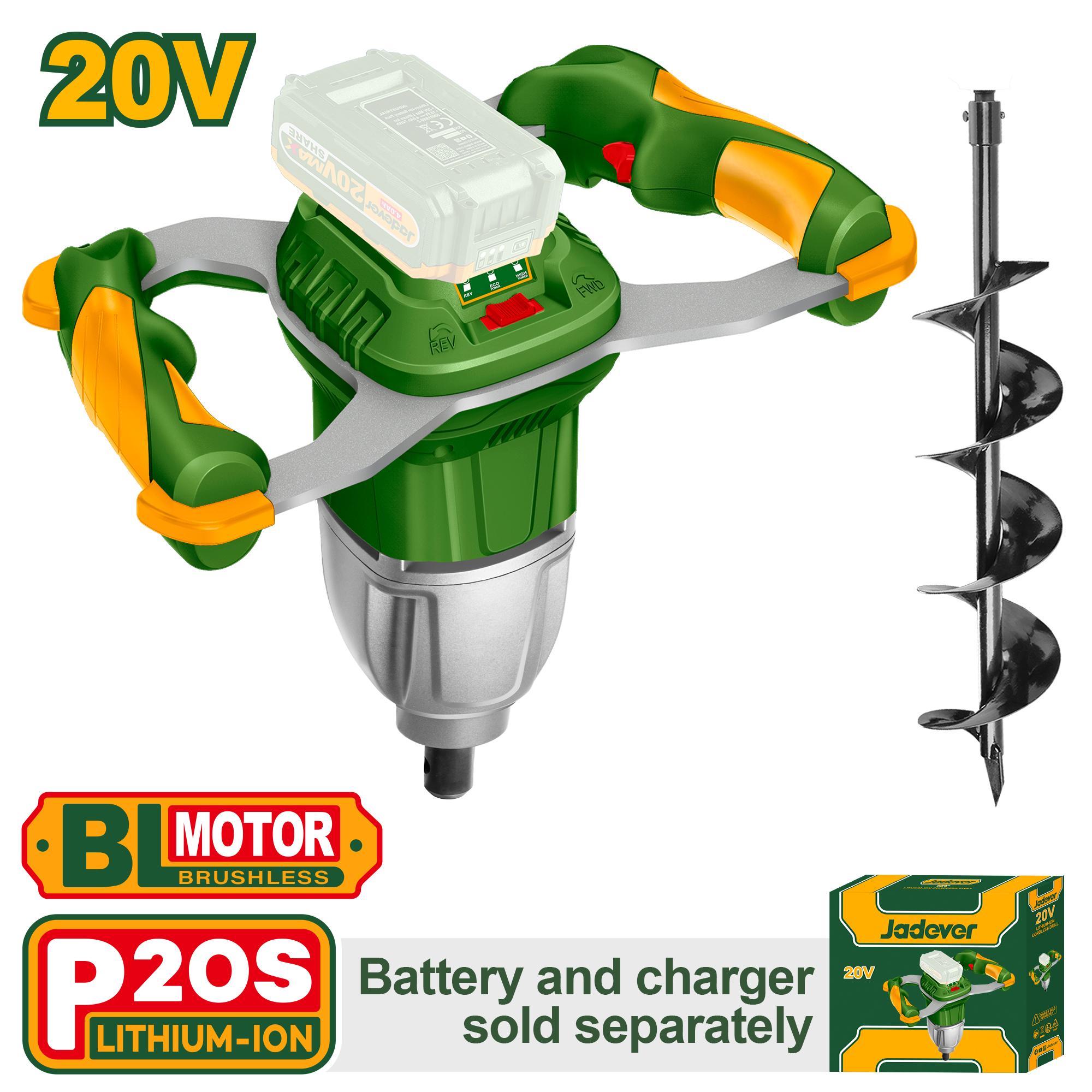 Бур Аккумуляторный Jadever 20V (Тушка) (1x2)